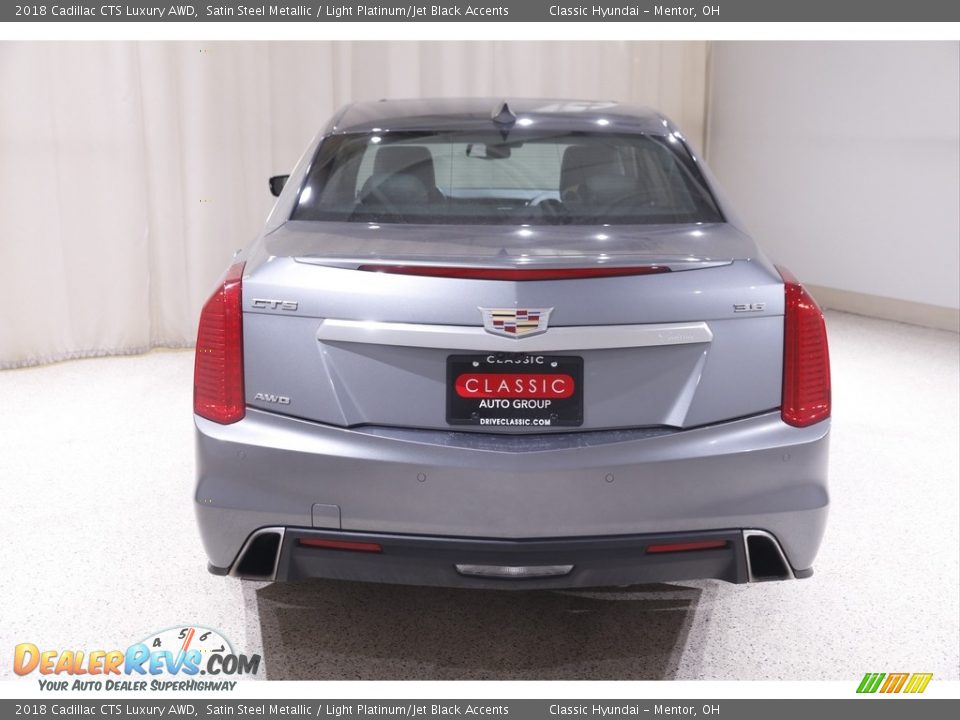 2018 Cadillac CTS Luxury AWD Satin Steel Metallic / Light Platinum/Jet Black Accents Photo #20