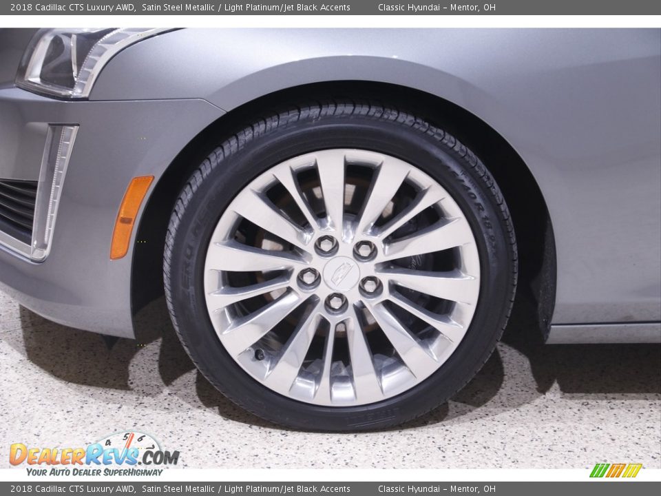 2018 Cadillac CTS Luxury AWD Satin Steel Metallic / Light Platinum/Jet Black Accents Photo #22