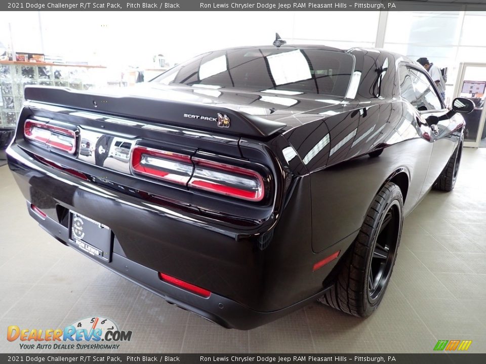 2021 Dodge Challenger R/T Scat Pack Pitch Black / Black Photo #6