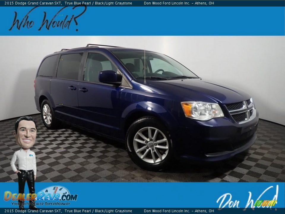 2015 Dodge Grand Caravan SXT True Blue Pearl / Black/Light Graystone Photo #1