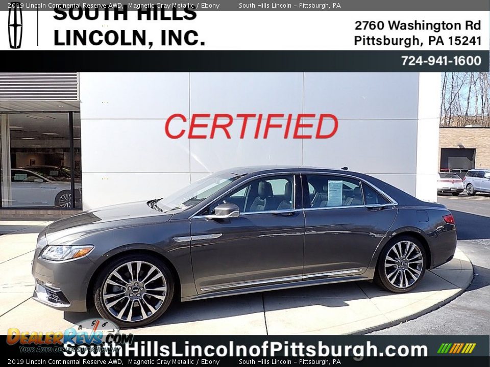 2019 Lincoln Continental Reserve AWD Magnetic Gray Metallic / Ebony Photo #1