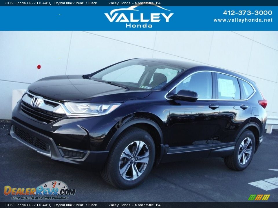 2019 Honda CR-V LX AWD Crystal Black Pearl / Black Photo #1