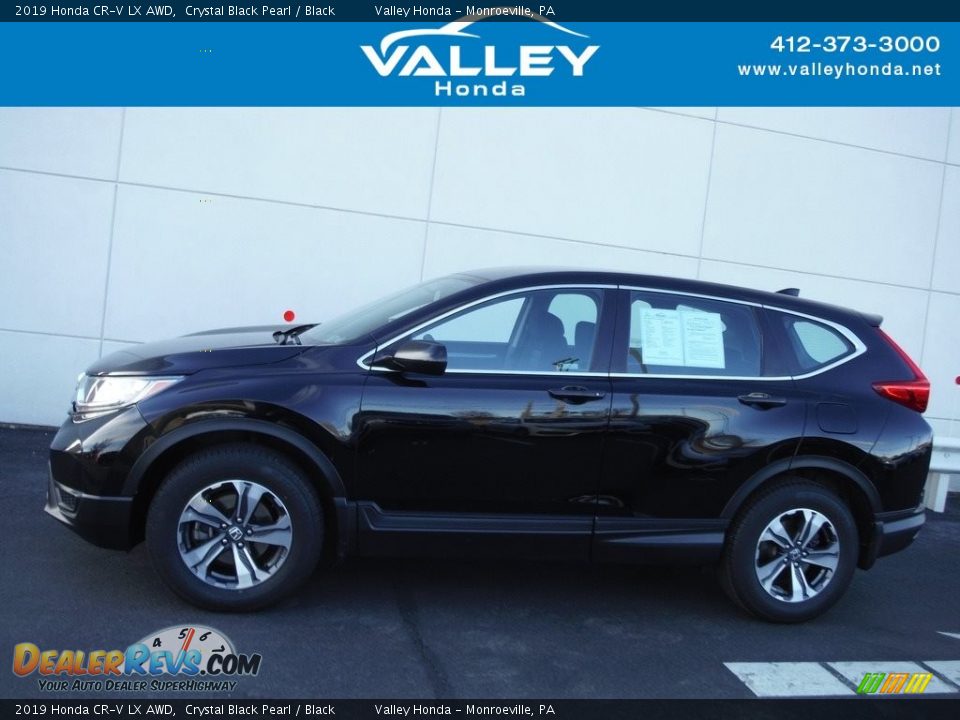 2019 Honda CR-V LX AWD Crystal Black Pearl / Black Photo #2