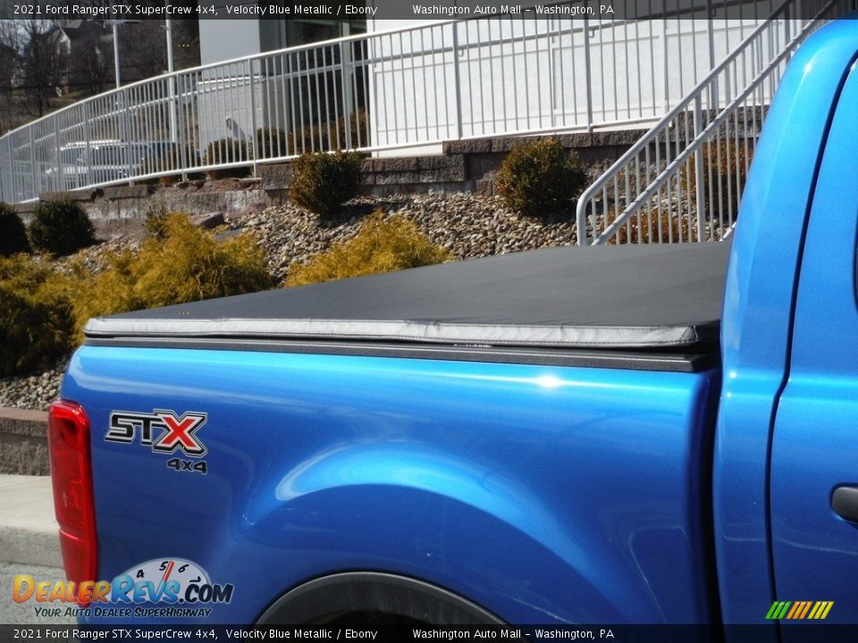 2021 Ford Ranger STX SuperCrew 4x4 Velocity Blue Metallic / Ebony Photo #3