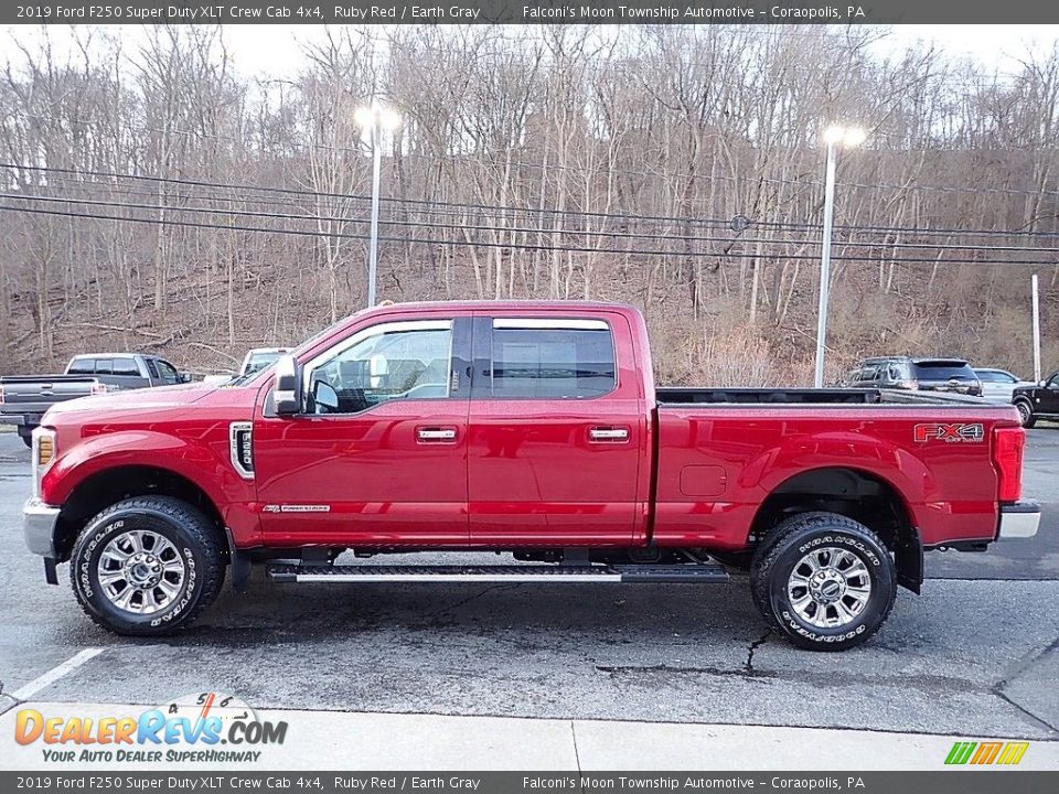2019 Ford F250 Super Duty XLT Crew Cab 4x4 Ruby Red / Earth Gray Photo #5
