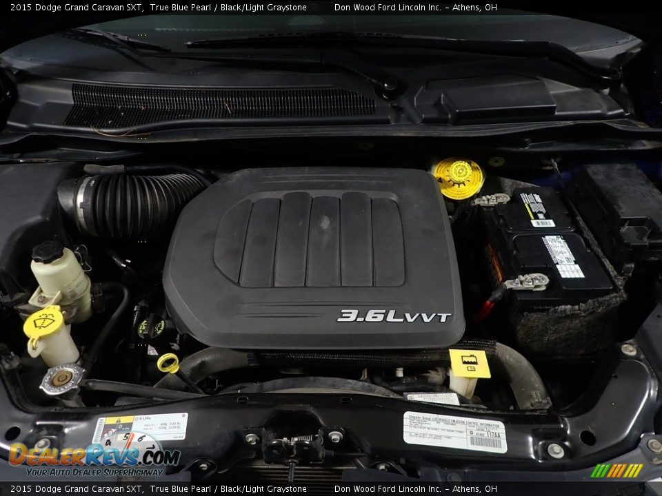 2015 Dodge Grand Caravan SXT True Blue Pearl / Black/Light Graystone Photo #6