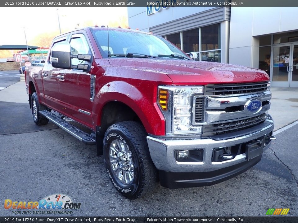 2019 Ford F250 Super Duty XLT Crew Cab 4x4 Ruby Red / Earth Gray Photo #8