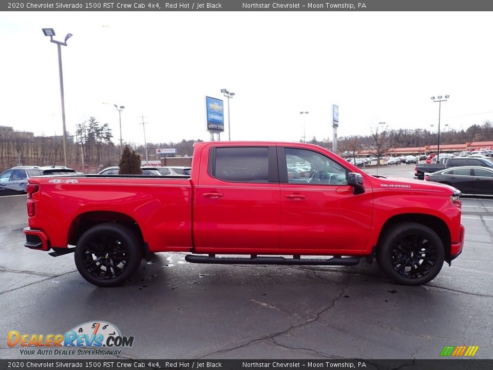 2020 Chevrolet Silverado 1500 RST Crew Cab 4x4 Red Hot / Jet Black Photo #9