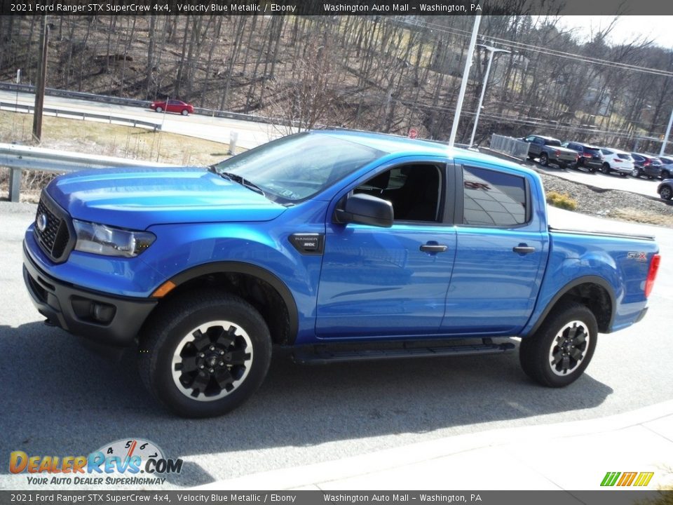 2021 Ford Ranger STX SuperCrew 4x4 Velocity Blue Metallic / Ebony Photo #14