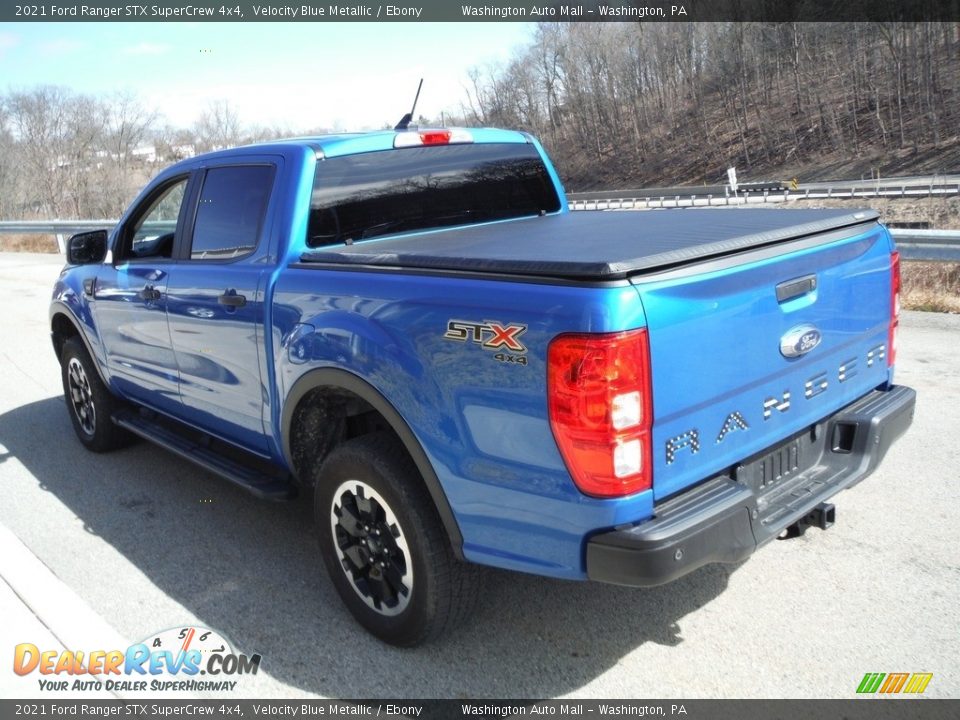 2021 Ford Ranger STX SuperCrew 4x4 Velocity Blue Metallic / Ebony Photo #15