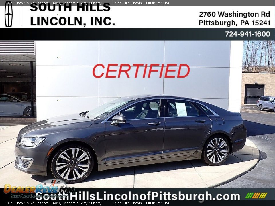 2019 Lincoln MKZ Reserve II AWD Magnetic Grey / Ebony Photo #1