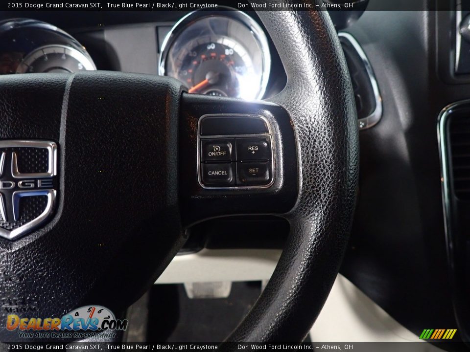 2015 Dodge Grand Caravan SXT True Blue Pearl / Black/Light Graystone Photo #29