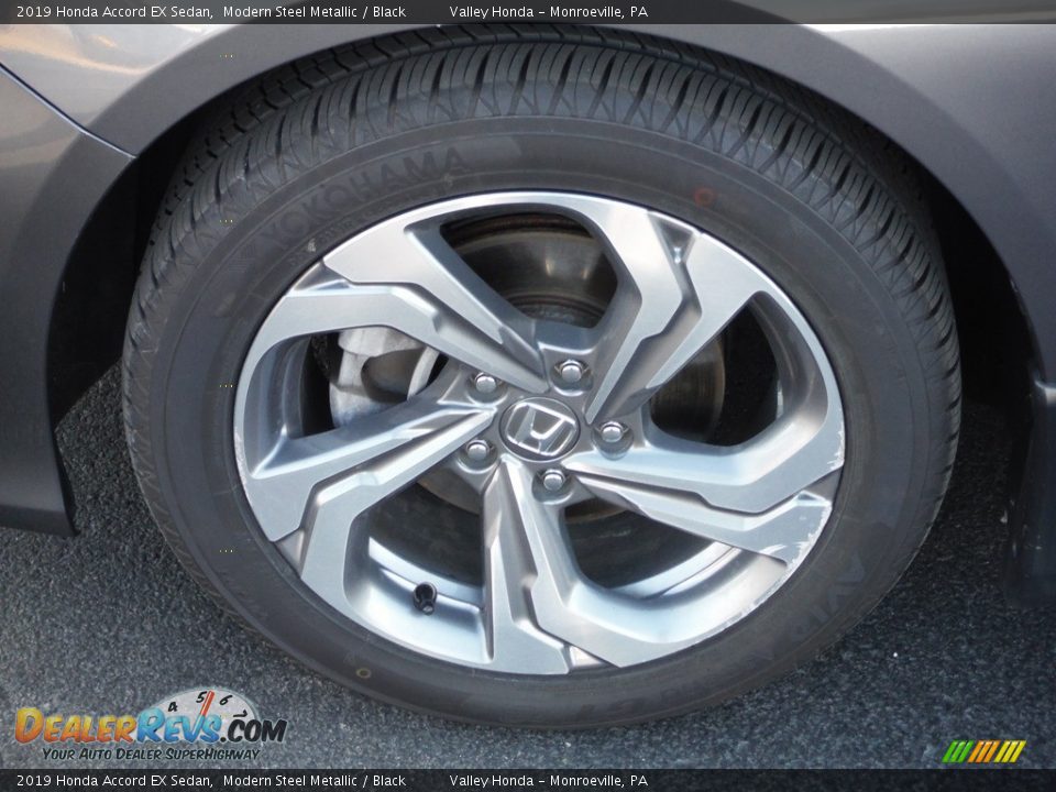 2019 Honda Accord EX Sedan Modern Steel Metallic / Black Photo #3