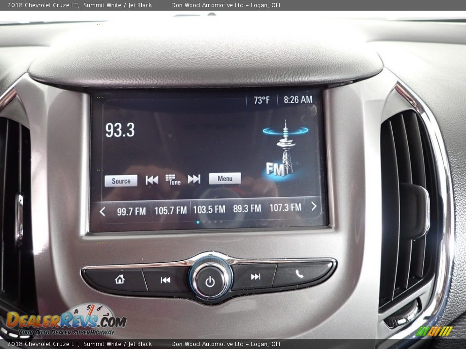 2018 Chevrolet Cruze LT Summit White / Jet Black Photo #3