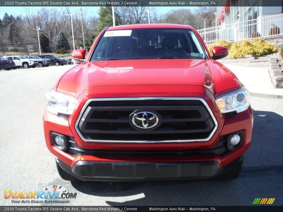 2020 Toyota Tacoma SR5 Double Cab 4x4 Barcelona Red Metallic / Cement Photo #13