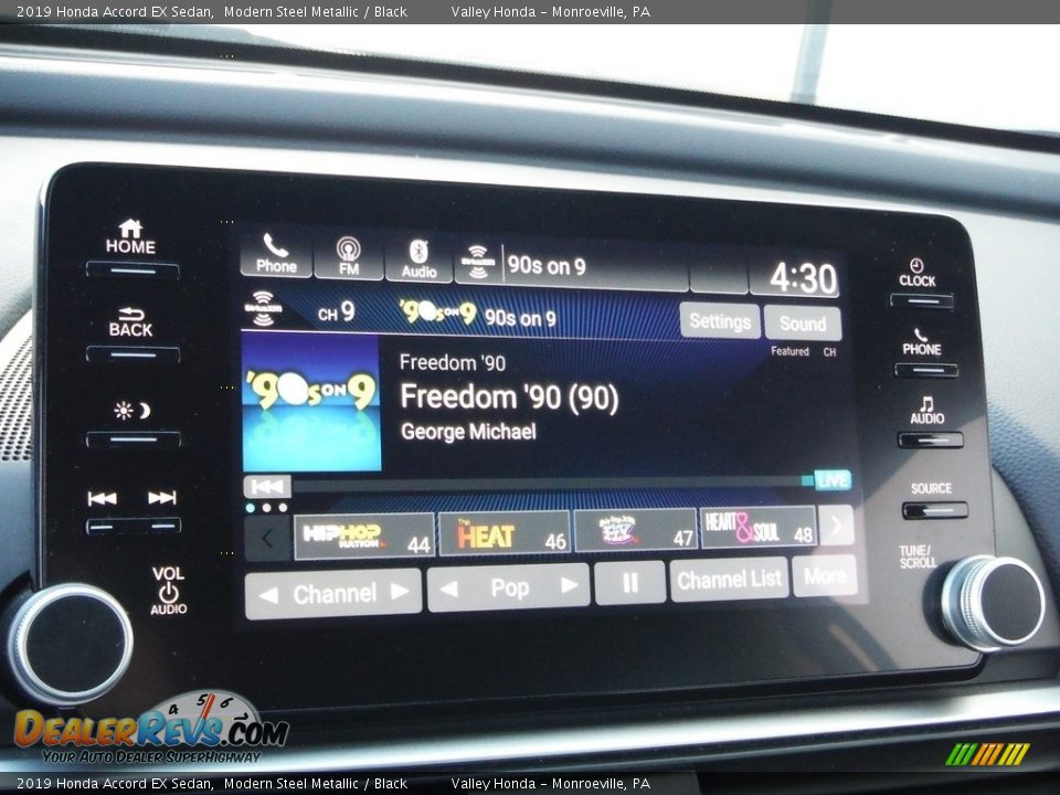 2019 Honda Accord EX Sedan Modern Steel Metallic / Black Photo #20