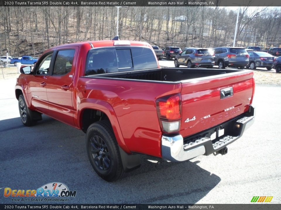 2020 Toyota Tacoma SR5 Double Cab 4x4 Barcelona Red Metallic / Cement Photo #16