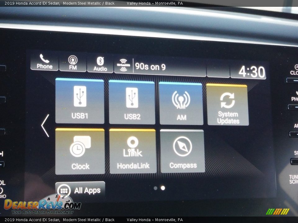 2019 Honda Accord EX Sedan Modern Steel Metallic / Black Photo #22