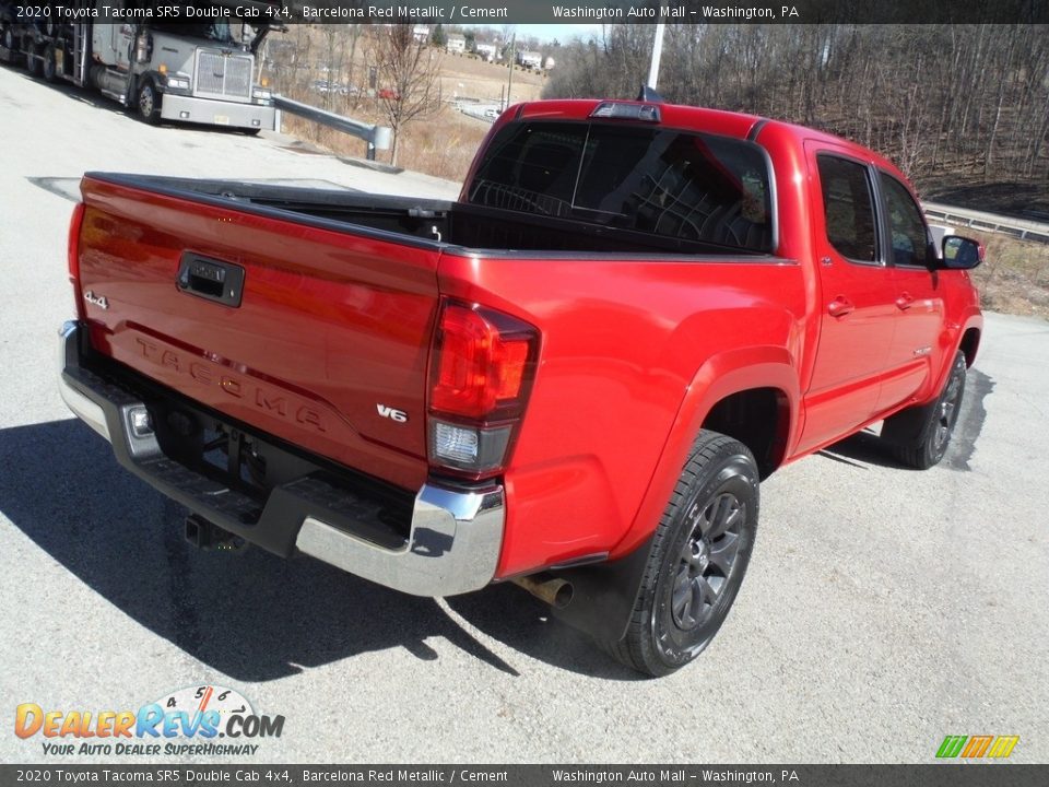 2020 Toyota Tacoma SR5 Double Cab 4x4 Barcelona Red Metallic / Cement Photo #19