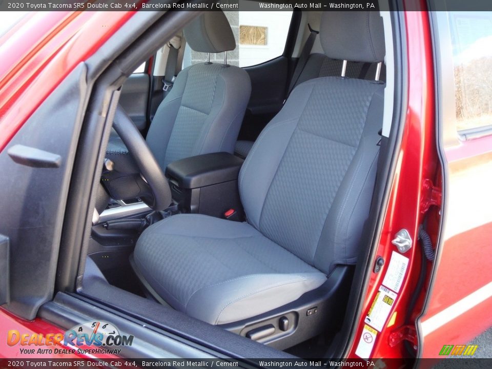 2020 Toyota Tacoma SR5 Double Cab 4x4 Barcelona Red Metallic / Cement Photo #24