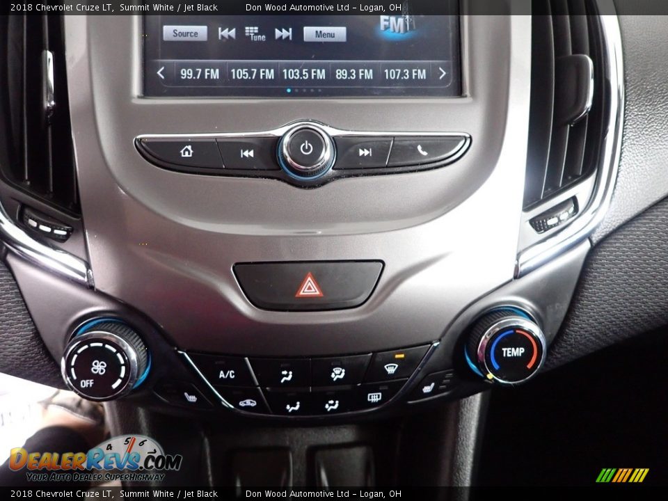 2018 Chevrolet Cruze LT Summit White / Jet Black Photo #23