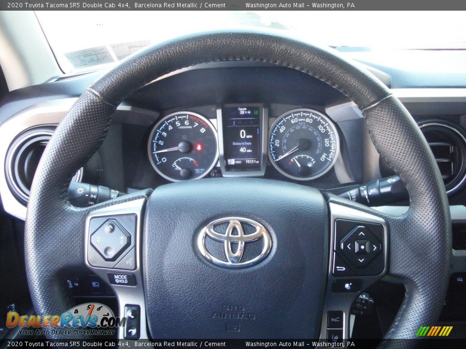 2020 Toyota Tacoma SR5 Double Cab 4x4 Barcelona Red Metallic / Cement Photo #32