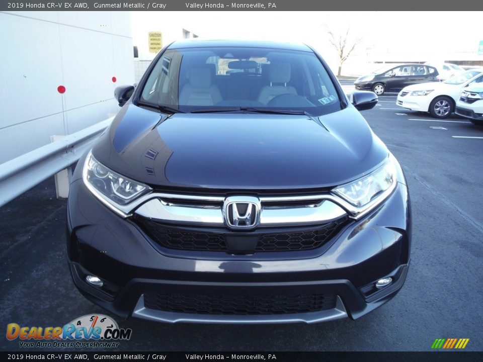 2019 Honda CR-V EX AWD Gunmetal Metallic / Gray Photo #5