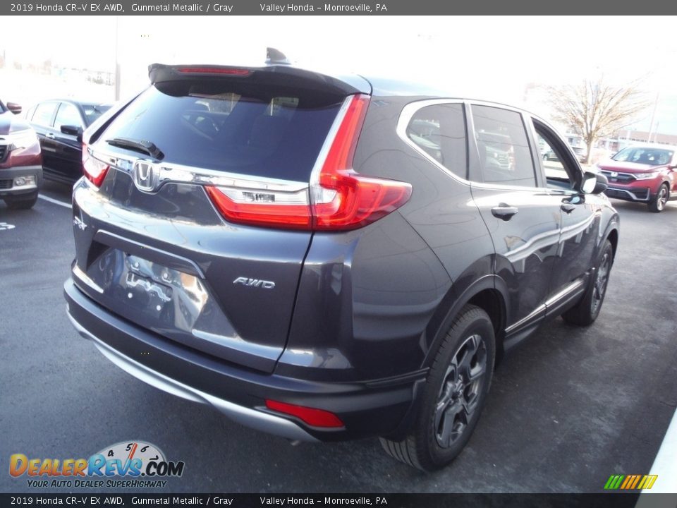 2019 Honda CR-V EX AWD Gunmetal Metallic / Gray Photo #8