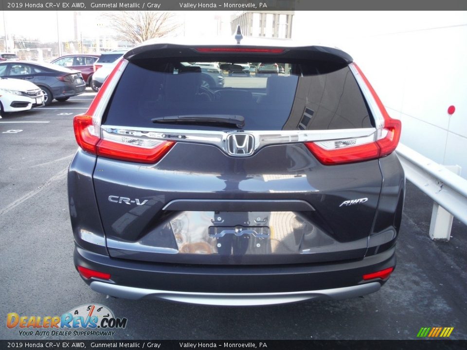 2019 Honda CR-V EX AWD Gunmetal Metallic / Gray Photo #9