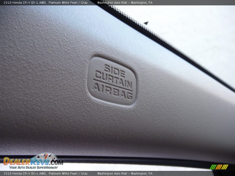 2019 Honda CR-V EX-L AWD Platinum White Pearl / Gray Photo #26