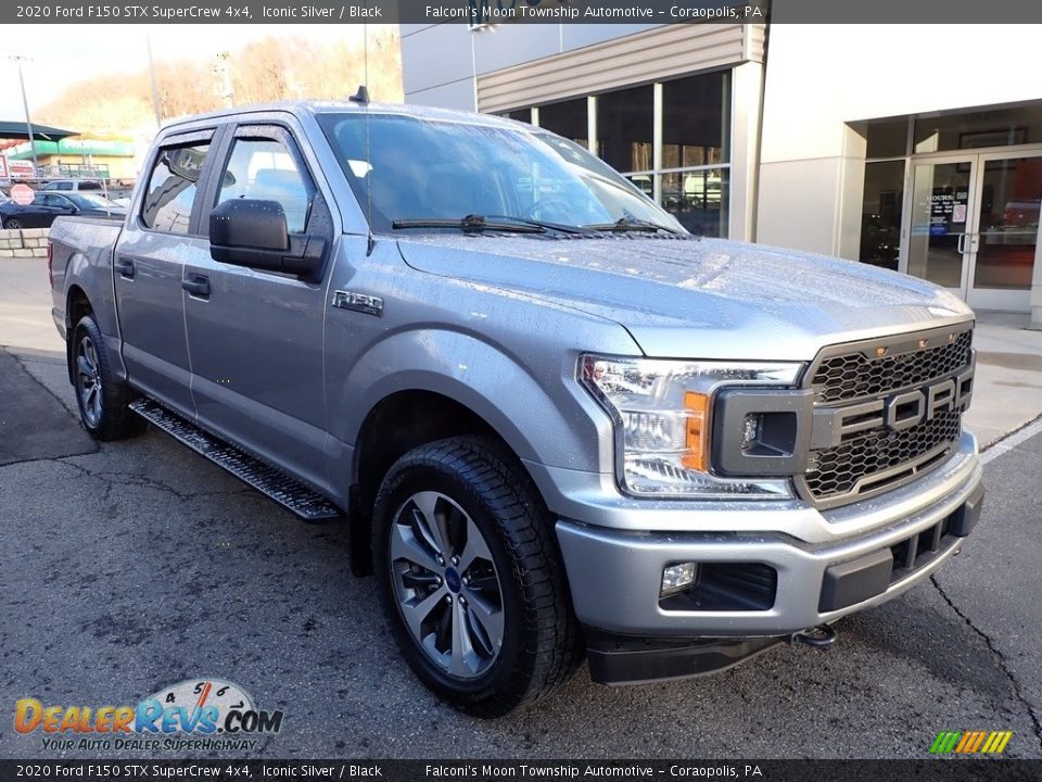 2020 Ford F150 STX SuperCrew 4x4 Iconic Silver / Black Photo #8