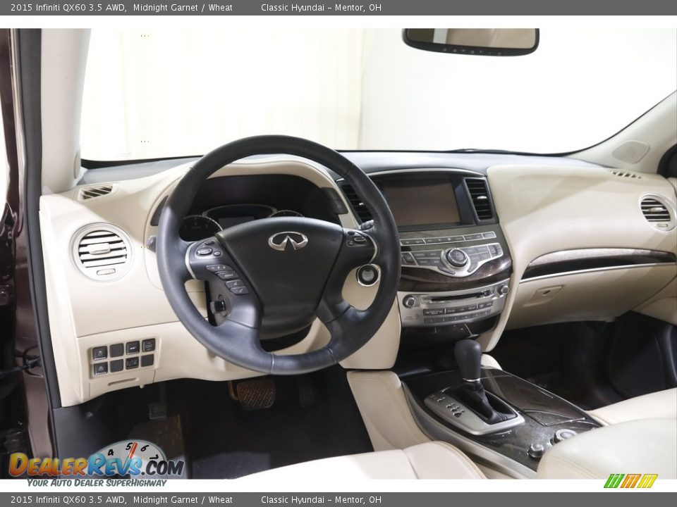 2015 Infiniti QX60 3.5 AWD Midnight Garnet / Wheat Photo #6