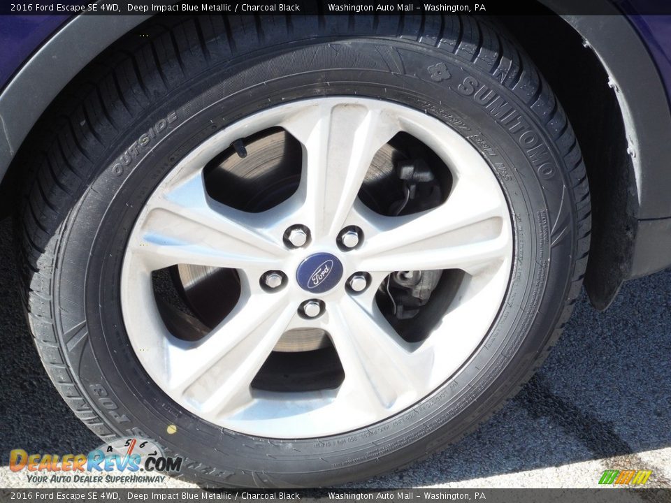 2016 Ford Escape SE 4WD Deep Impact Blue Metallic / Charcoal Black Photo #3