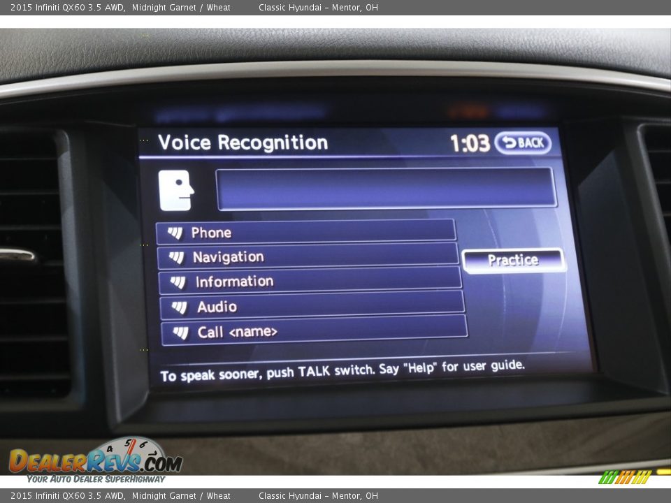 2015 Infiniti QX60 3.5 AWD Midnight Garnet / Wheat Photo #12