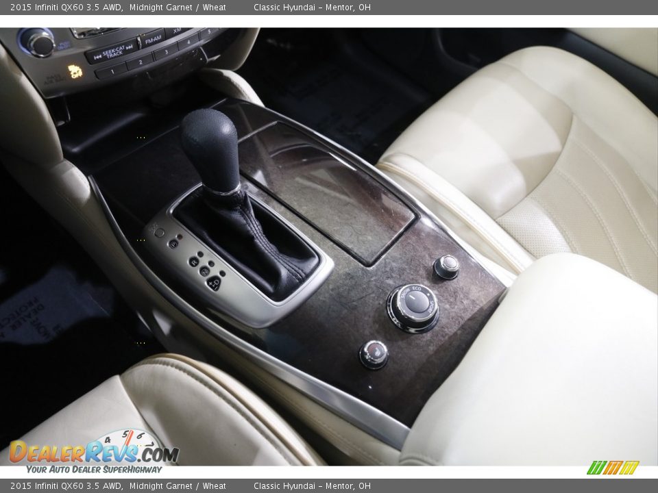 2015 Infiniti QX60 3.5 AWD Midnight Garnet / Wheat Photo #13
