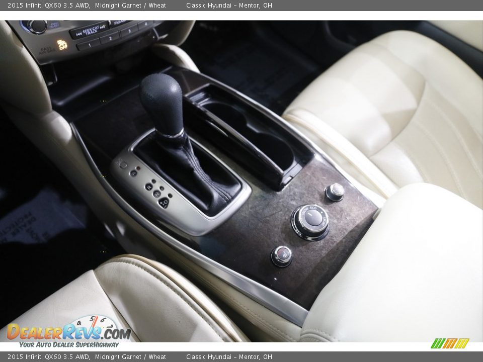 2015 Infiniti QX60 3.5 AWD Midnight Garnet / Wheat Photo #14