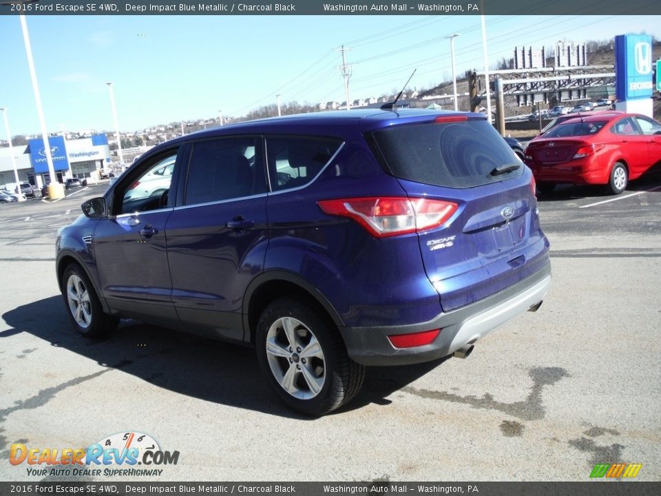 2016 Ford Escape SE 4WD Deep Impact Blue Metallic / Charcoal Black Photo #8