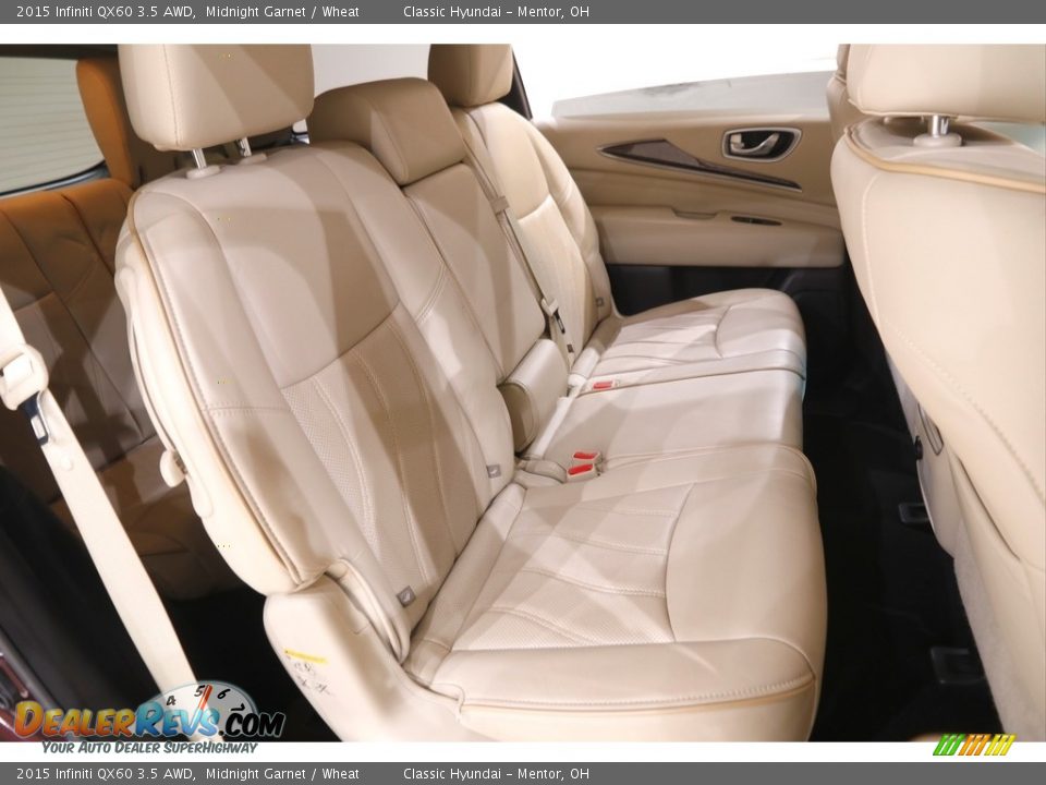 2015 Infiniti QX60 3.5 AWD Midnight Garnet / Wheat Photo #17
