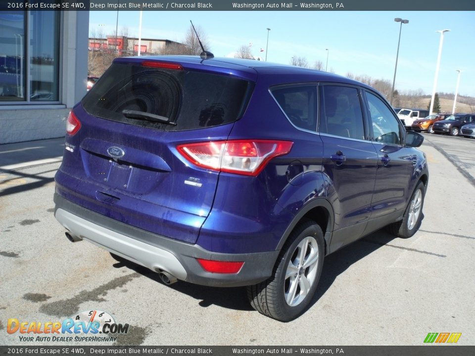 2016 Ford Escape SE 4WD Deep Impact Blue Metallic / Charcoal Black Photo #9