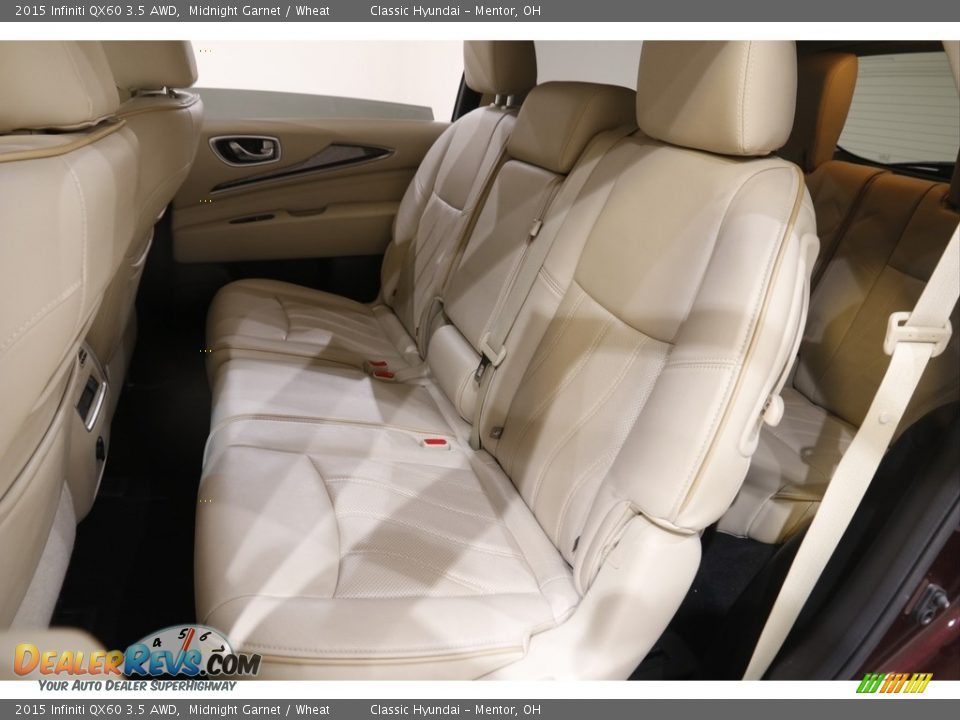 2015 Infiniti QX60 3.5 AWD Midnight Garnet / Wheat Photo #18