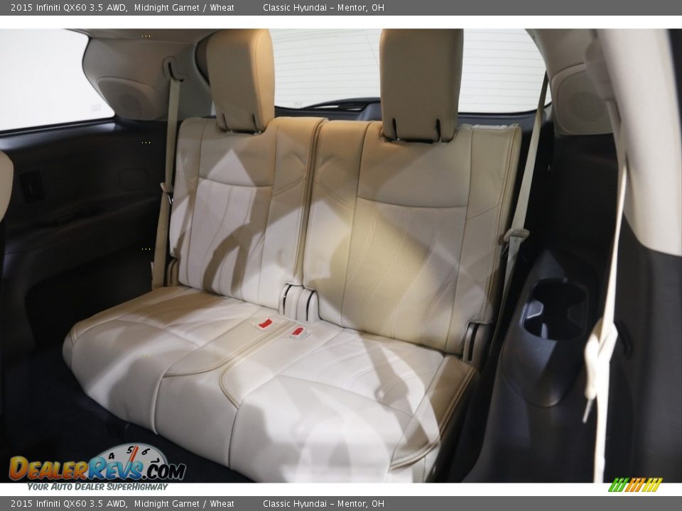2015 Infiniti QX60 3.5 AWD Midnight Garnet / Wheat Photo #19