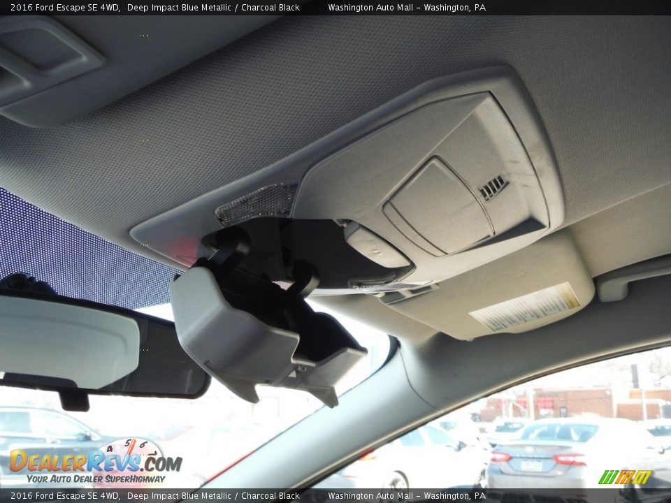 2016 Ford Escape SE 4WD Deep Impact Blue Metallic / Charcoal Black Photo #20