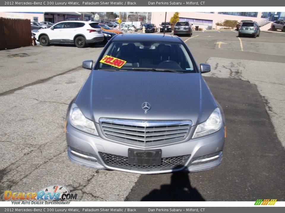 2012 Mercedes-Benz C 300 Luxury 4Matic Palladium Silver Metallic / Black Photo #2