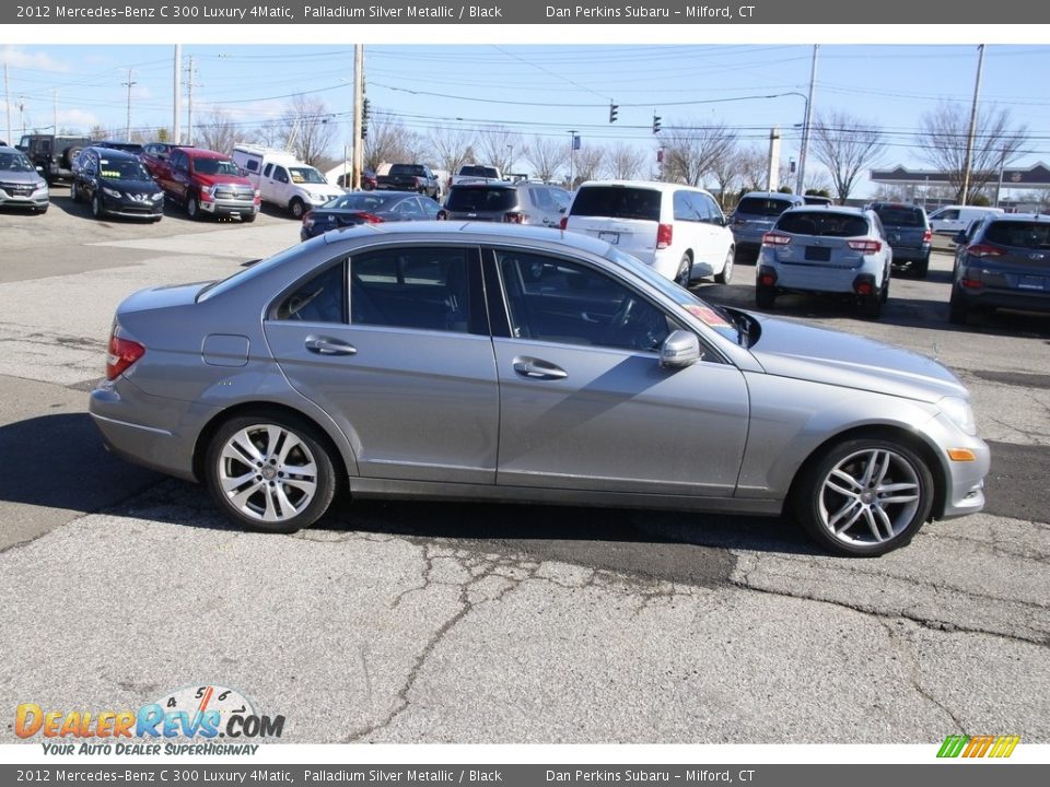 2012 Mercedes-Benz C 300 Luxury 4Matic Palladium Silver Metallic / Black Photo #4