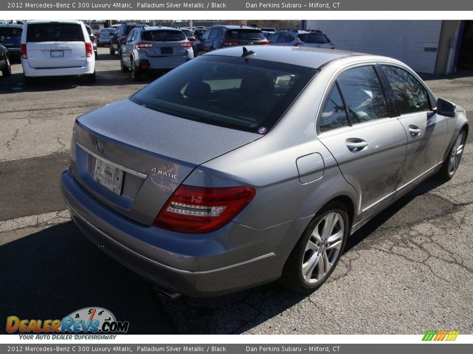 2012 Mercedes-Benz C 300 Luxury 4Matic Palladium Silver Metallic / Black Photo #5