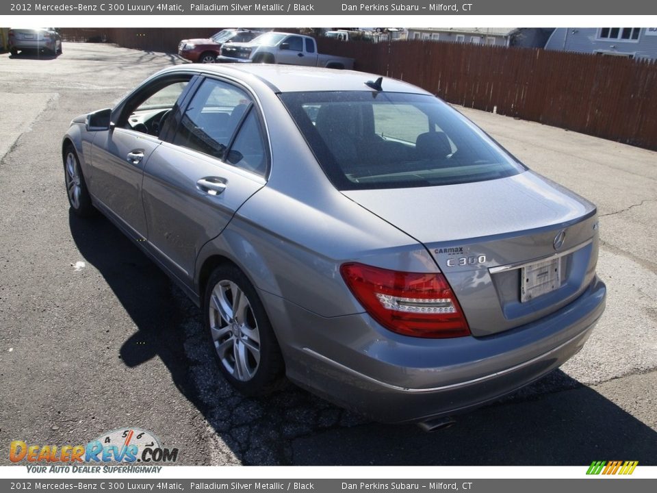 2012 Mercedes-Benz C 300 Luxury 4Matic Palladium Silver Metallic / Black Photo #7