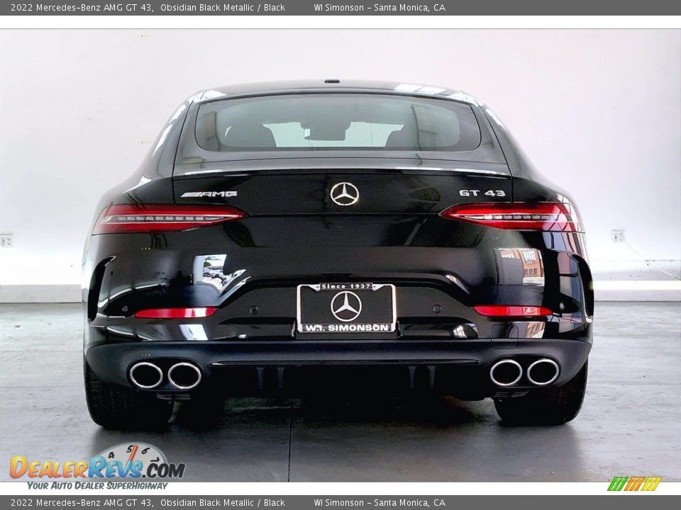 2022 Mercedes-Benz AMG GT 43 Obsidian Black Metallic / Black Photo #3