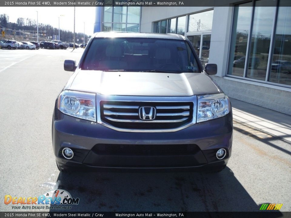 2015 Honda Pilot SE 4WD Modern Steel Metallic / Gray Photo #4