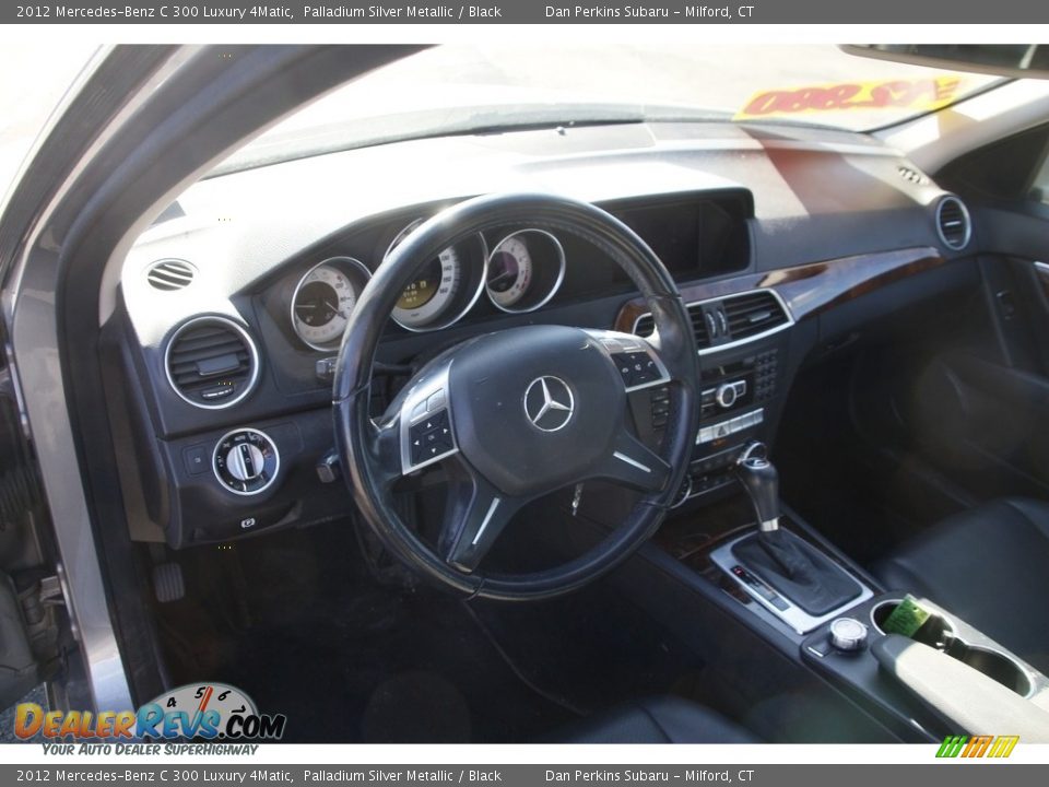 2012 Mercedes-Benz C 300 Luxury 4Matic Palladium Silver Metallic / Black Photo #10