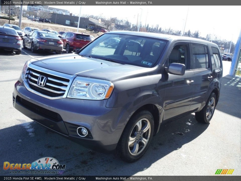 2015 Honda Pilot SE 4WD Modern Steel Metallic / Gray Photo #5